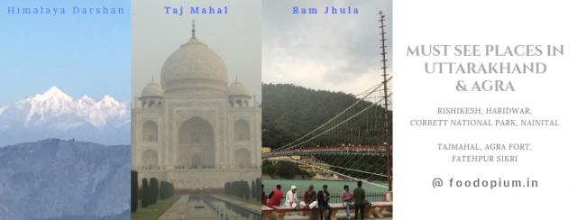 MUST SEE PLACES IN UTTARAKHAND & AGRA
